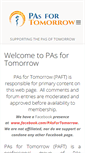 Mobile Screenshot of pasfortomorrow.org